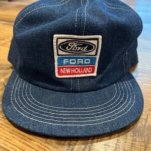 Vintage Ford New Holland Denim Cap